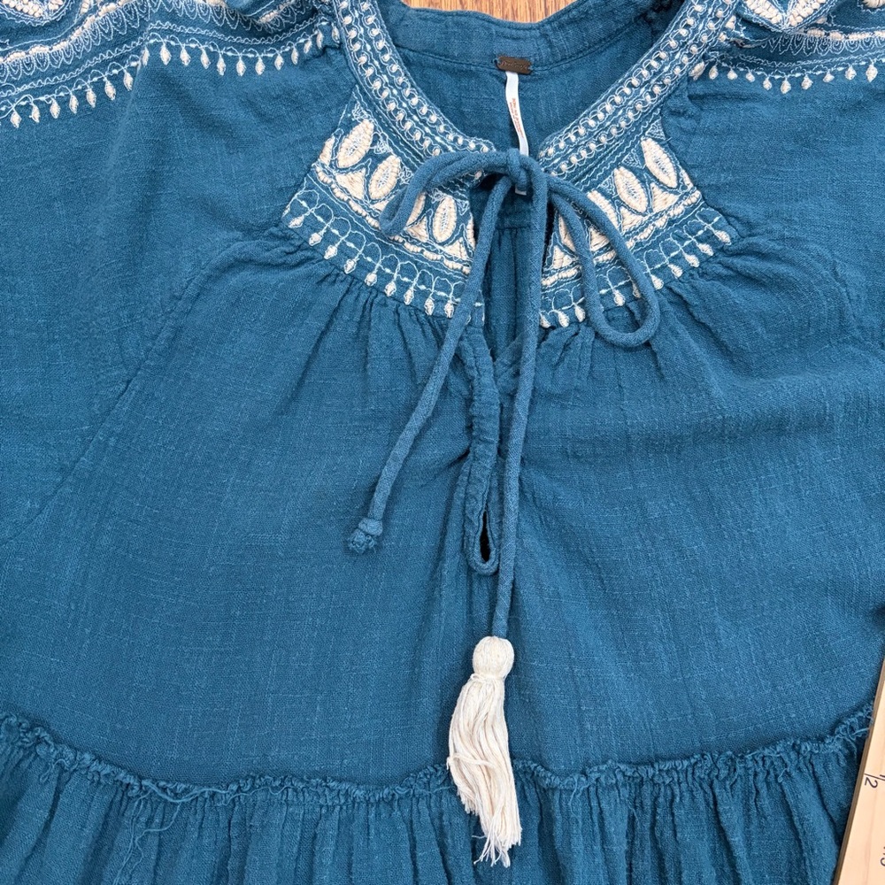 Free People Dreamweaver Embroidered Tunic - Picture 6 of 11